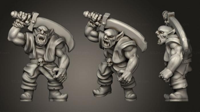 Military figurines (Orc 24, STKW_1593) 3D models for cnc